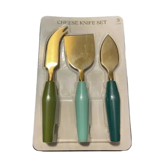 Cheese Knives Set Green - Bullseye's Playground - Picture 1 of 1